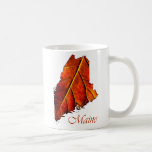 Maine Fall Foliage Photo Gift Mugg Autumn Löv