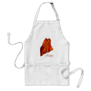 Maine Fall Photo Gift Apron Autumn Photo Foliage Förkläde