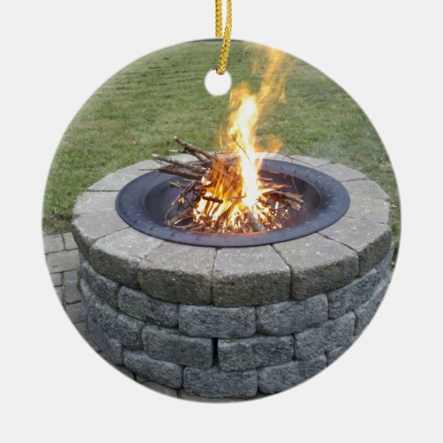 Maine FirePits! Julgransprydnad Keramik (Framsidan)