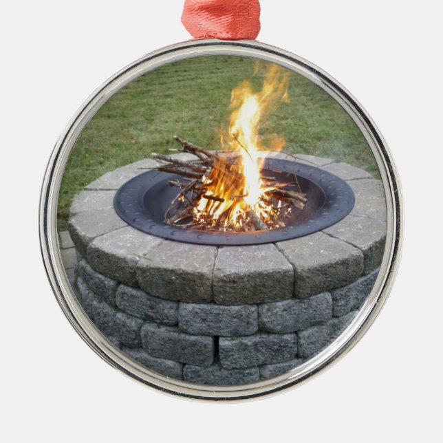 Maine FirePits! Julgransprydnad Metall (Framsidan)