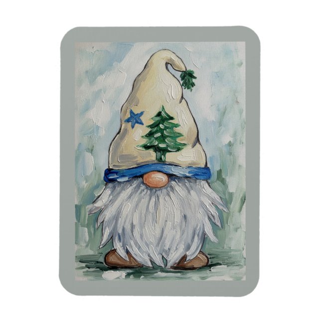 MAINE FLAG GNOME  MAGNET (Vertikal)