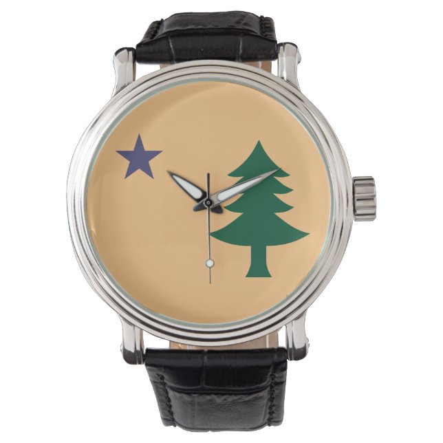 Maine-Flagga (1901-1909) Armbandsur (Framsida)