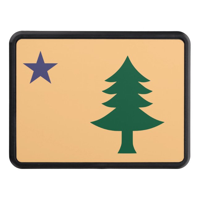 Maine-Flagga (1901-1909) Dragkroksskydd (Framsidan)