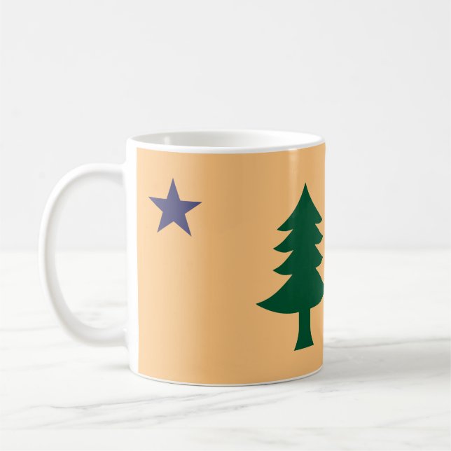 Maine-Flagga (1901-1909) Kaffemugg (Vänster)