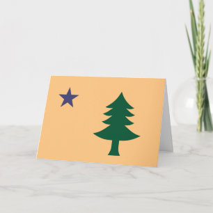 Maine-Flagga (1901-1909) Kort