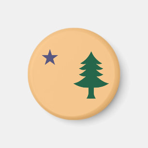 Maine-Flagga (1901-1909) Magnet
