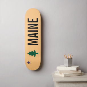 Maine-Flagga (1901-1909) Mini Skateboard Bräda 18,5 Cm