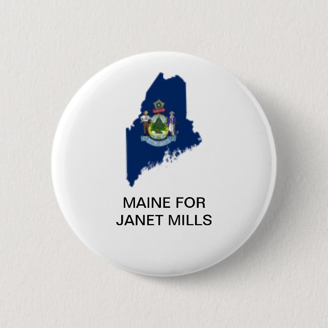 MAINE FOR JANET MILLS GOVERNOR BUTTON KNAPP (Framsida)