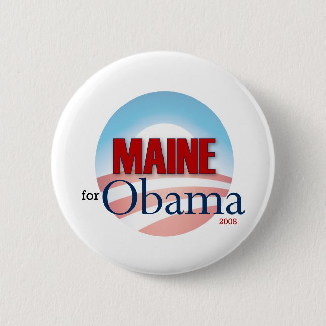 Maine för Obama Knapp (Framsida)