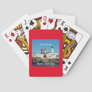 Maine-fyr i Neubble Red Namn Atlantic Ocean Casinokort