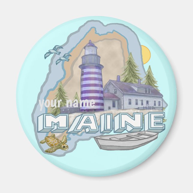 Maine fyr magnet (Framsidan)