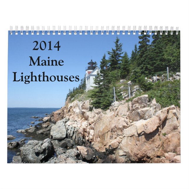 Maine fyrkalender 2014 kalender (Omslag)