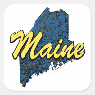 Maine Fyrkantigt Klistermärke