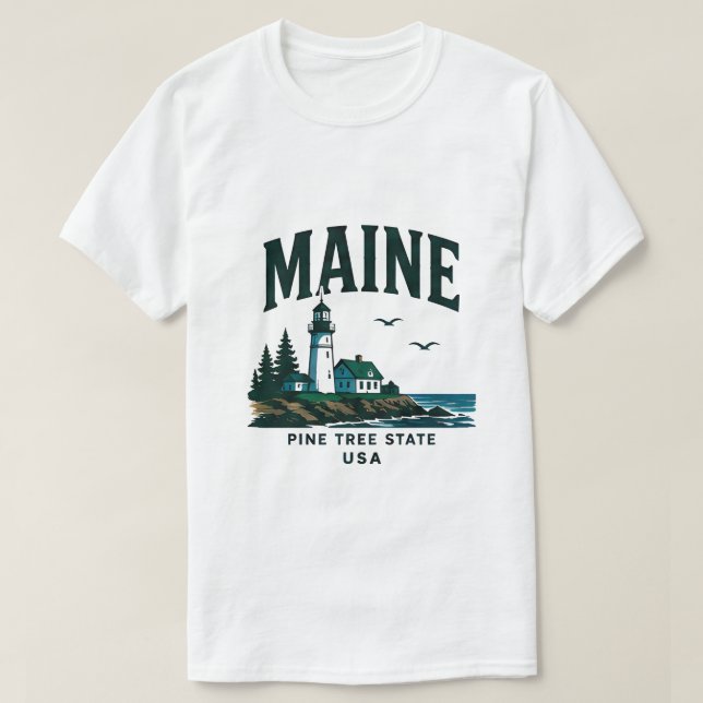 Maine Fyrljusäventyr T Shirt (Design framsida)