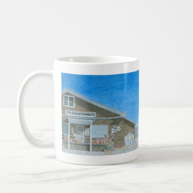 Maine General Store Watercolor Kaffemugg (Vänster)