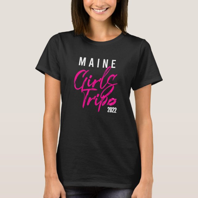 Maine Girls Resa Helg Helgdag Matching Travel G T Shirt (Framsida)