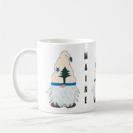 Maine Gnome med Maine Flagga Hat - välkomsthem Kaffemugg