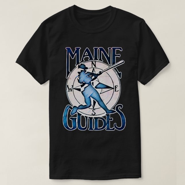 Maine Guides Baseball T Shirt (Design framsida)