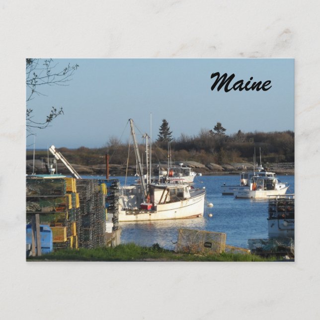 Maine Harbor Vykort (Framsida)