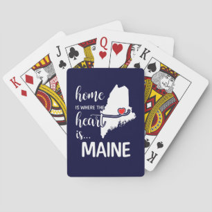 Maine hem är där hjärtat finns casinokort