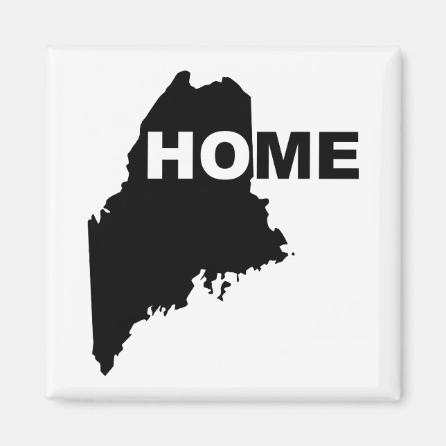 Maine Hem Hemifrån Kylskåpsmagnet (Framsidan)