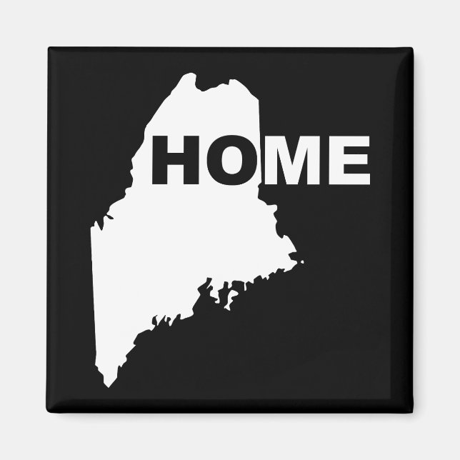 Maine Hem Hemifrån Kylskåpsmagnet (Framsidan)