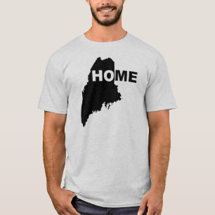 Maine Hemmet Borta Från Stat T-Shirt Tees