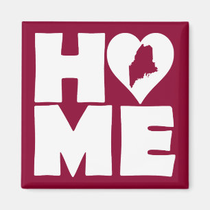 Maine Home Heart State Kylskåpsmagnet
