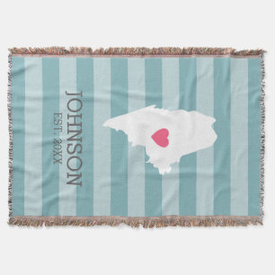 Maine Home State Karta - Personligt bröllp City Mysfilt