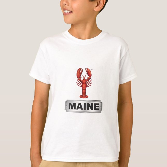 Maine hummer t-shirt (Framsida)