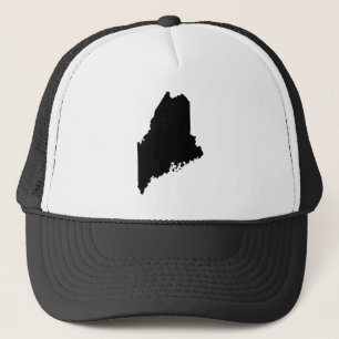 Maine i svart och vitt keps