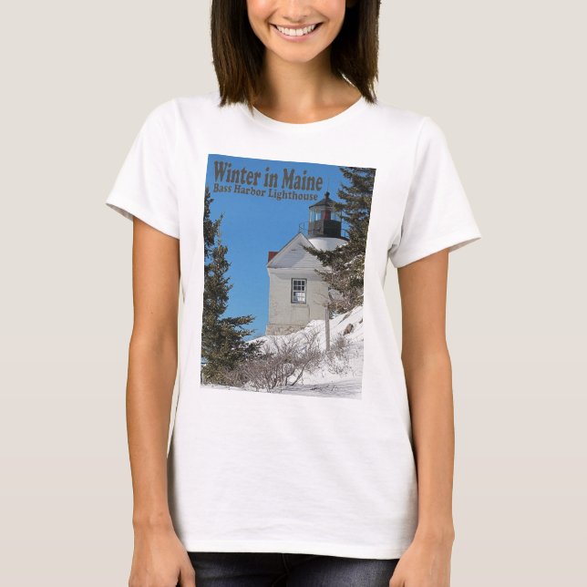 Maine i vinter tee shirt (Framsida)