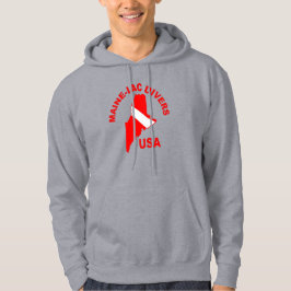 Maine-iac Divers Clasic Logotyp Hooded Sweatshirt
