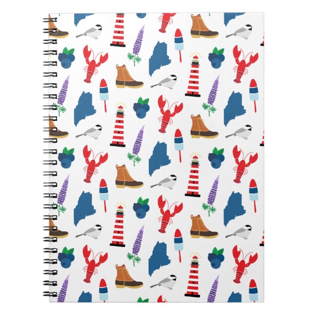 Maine Icons Anteckningsbok (Framsidan)