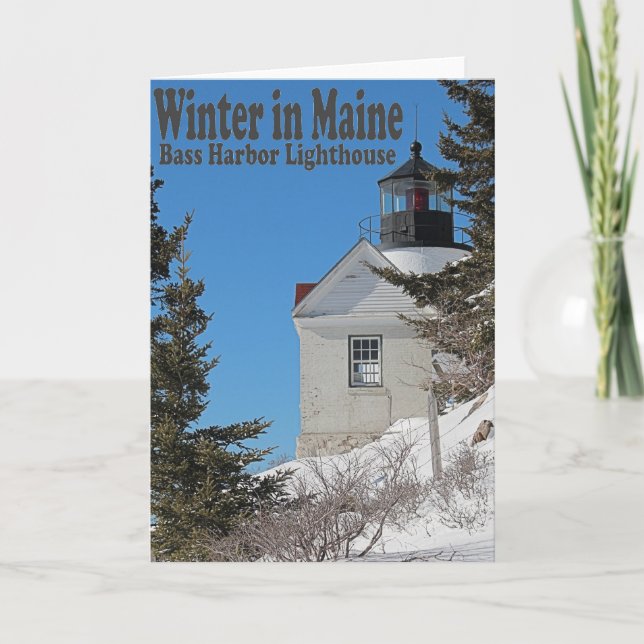 Maine in Winter Kort (Framsida)