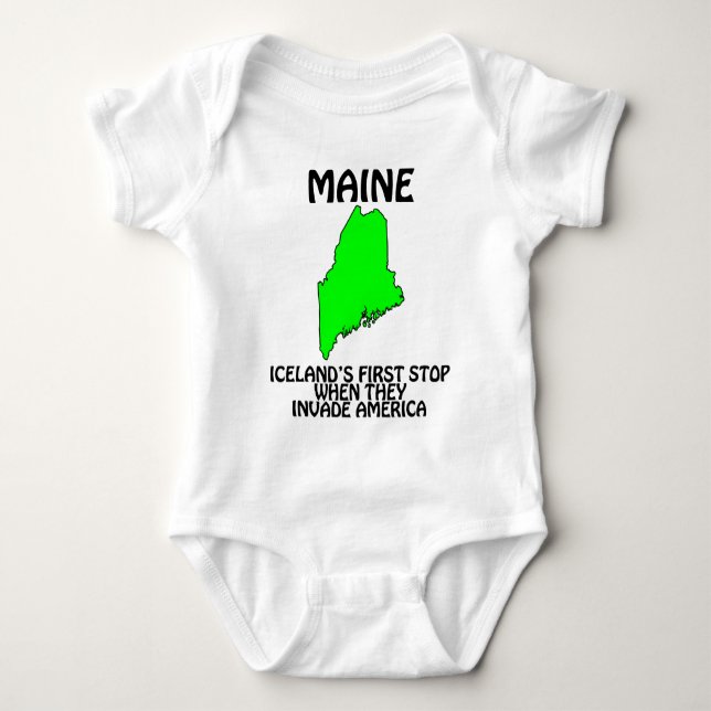Maine - Islands första stopp när de invaderar USA Tee (Framsida)