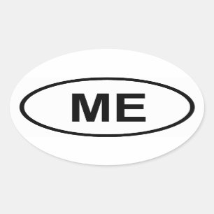 Maine "JAG ", Ovalt Klistermärke