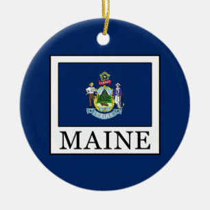 Maine Julgransprydnad Keramik