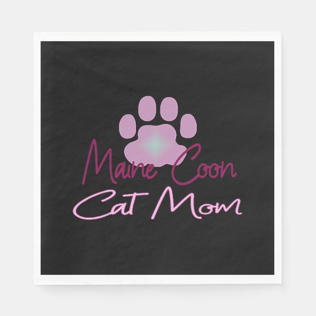 Maine kattmamma pappersservett (Framsidan)