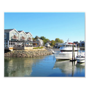 Maine Kennebunkport Boat Photo Fototryck