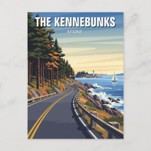 Maine Kennebunkport Kennebunks Travel Vykort