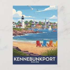 Maine Kennebunkport Travel Vykort