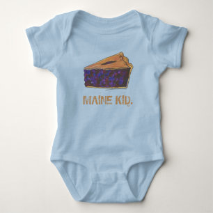MAINE KID Portland Bluebär Blueberry Paj Slice Tee Shirt