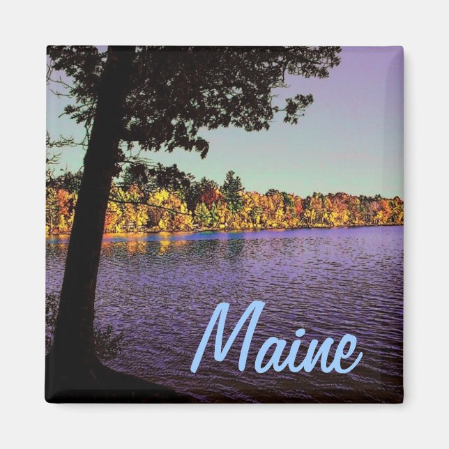 Maine Lake Magnet (Framsidan)