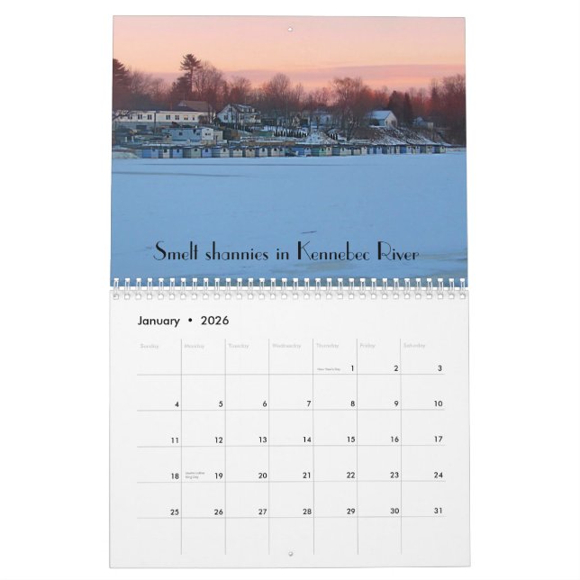 Maine landskap kalendern 2014 kalender (Jan 2026)