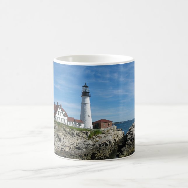 Maine Lighthouse Portland Head Light Kaffemugg (Center)