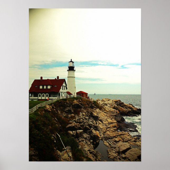 Maine Lighthouse Poster (Framsidan)