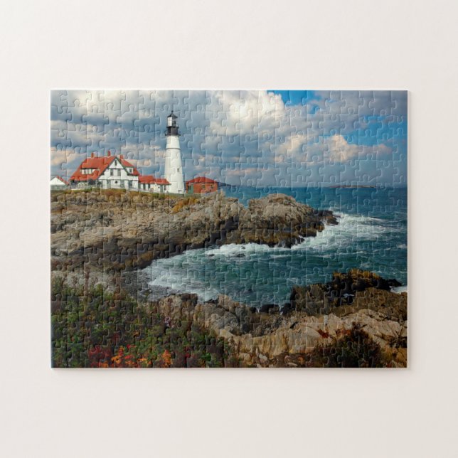 Maine Lighthouse. Pussel (Horisontell)