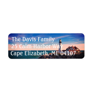 Maine Lighthouse-Returetiketter Returadress Etikett