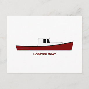 Maine Lobster Boat Vykort